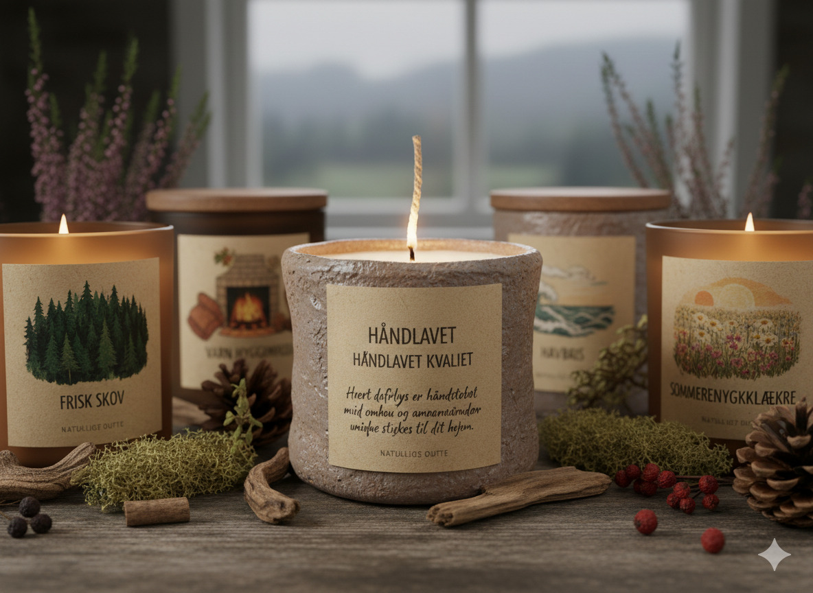 Håndlavet stearinlys